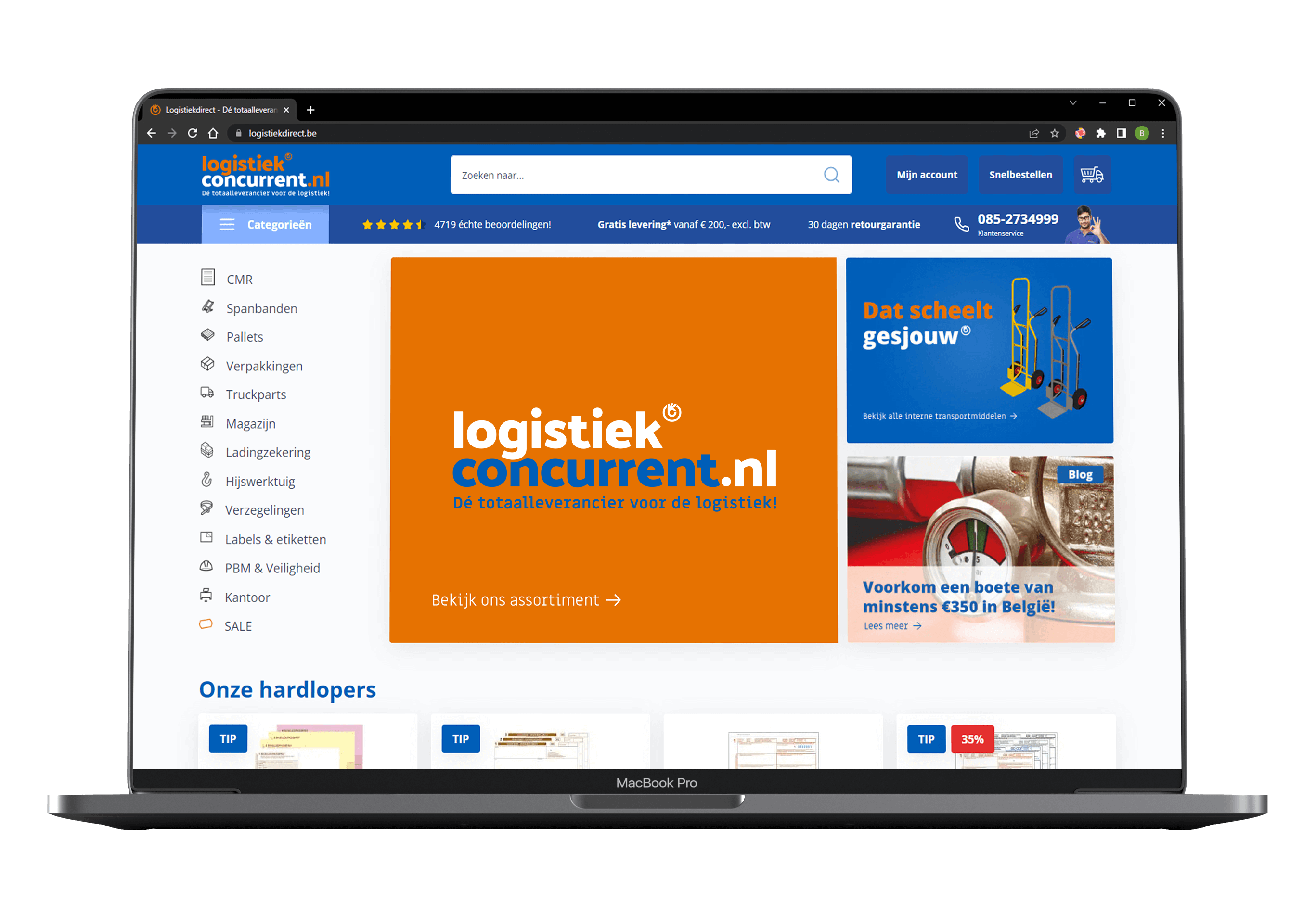 Webwinkel logistiekconcurrent.nl